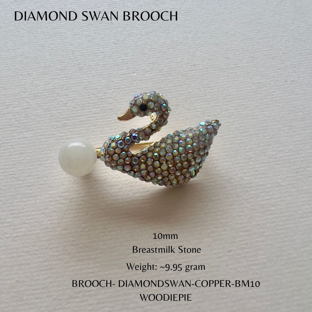 Diamond Swan Brooch (3)