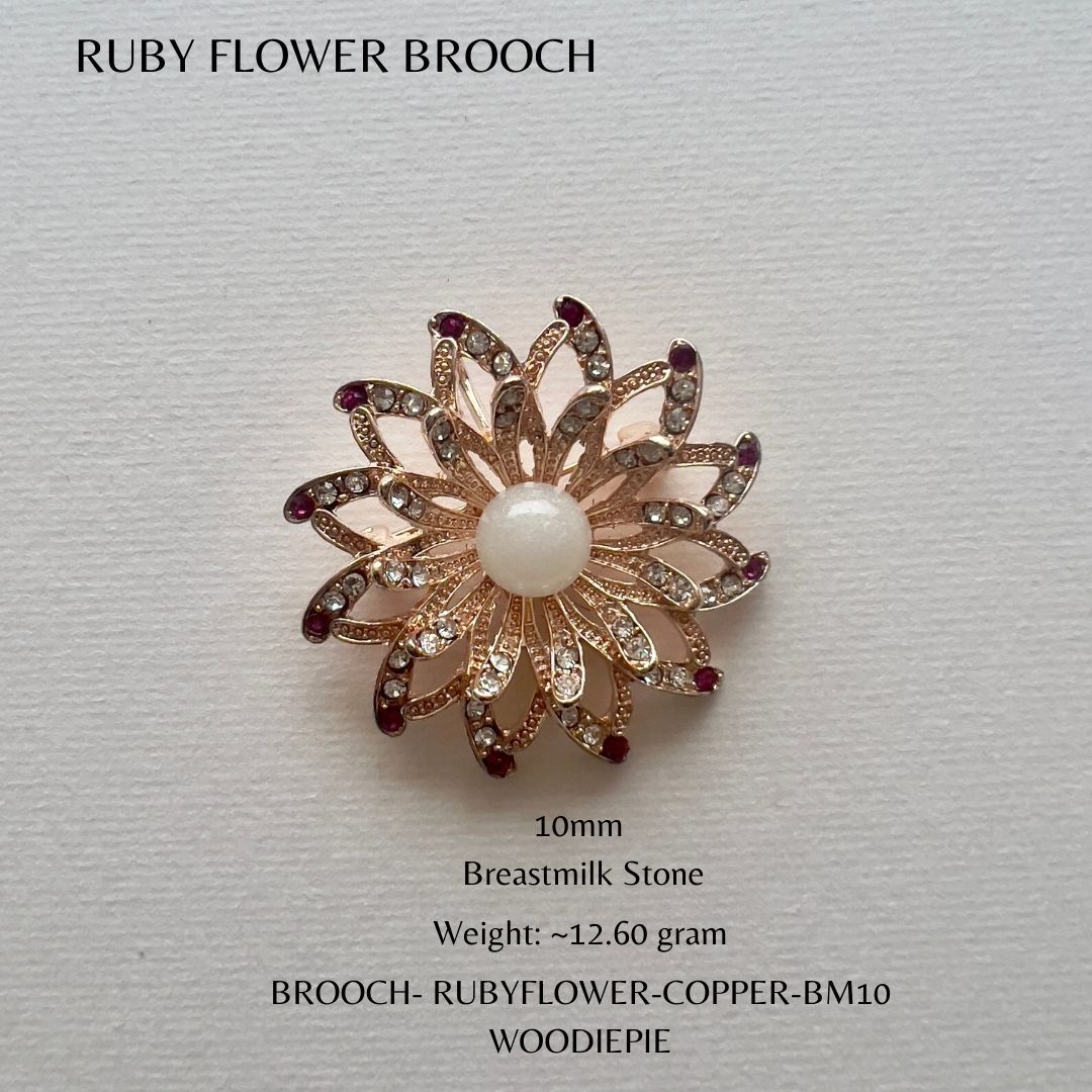 Ruby Flower Brooch (2)