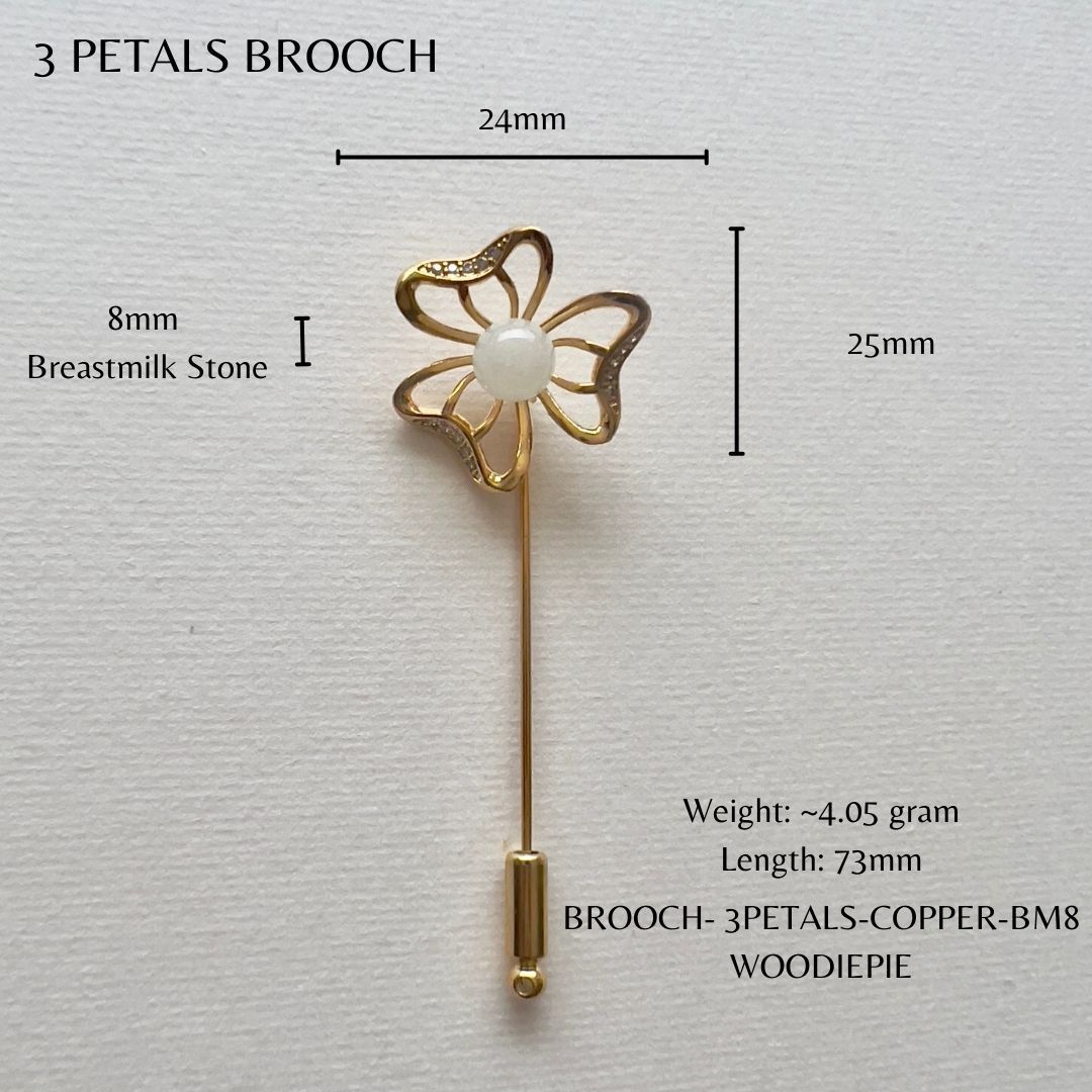 3 Petals Brooch