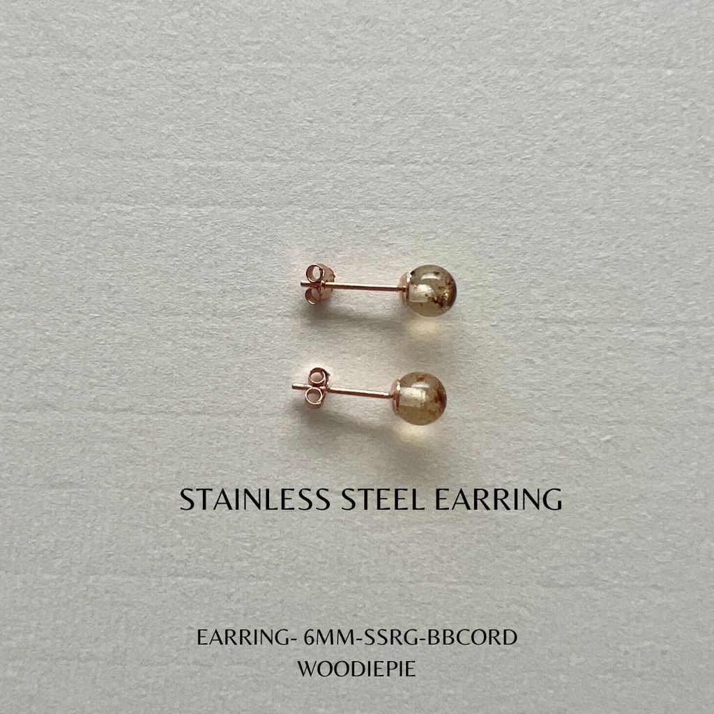 SS Earring 6mm
