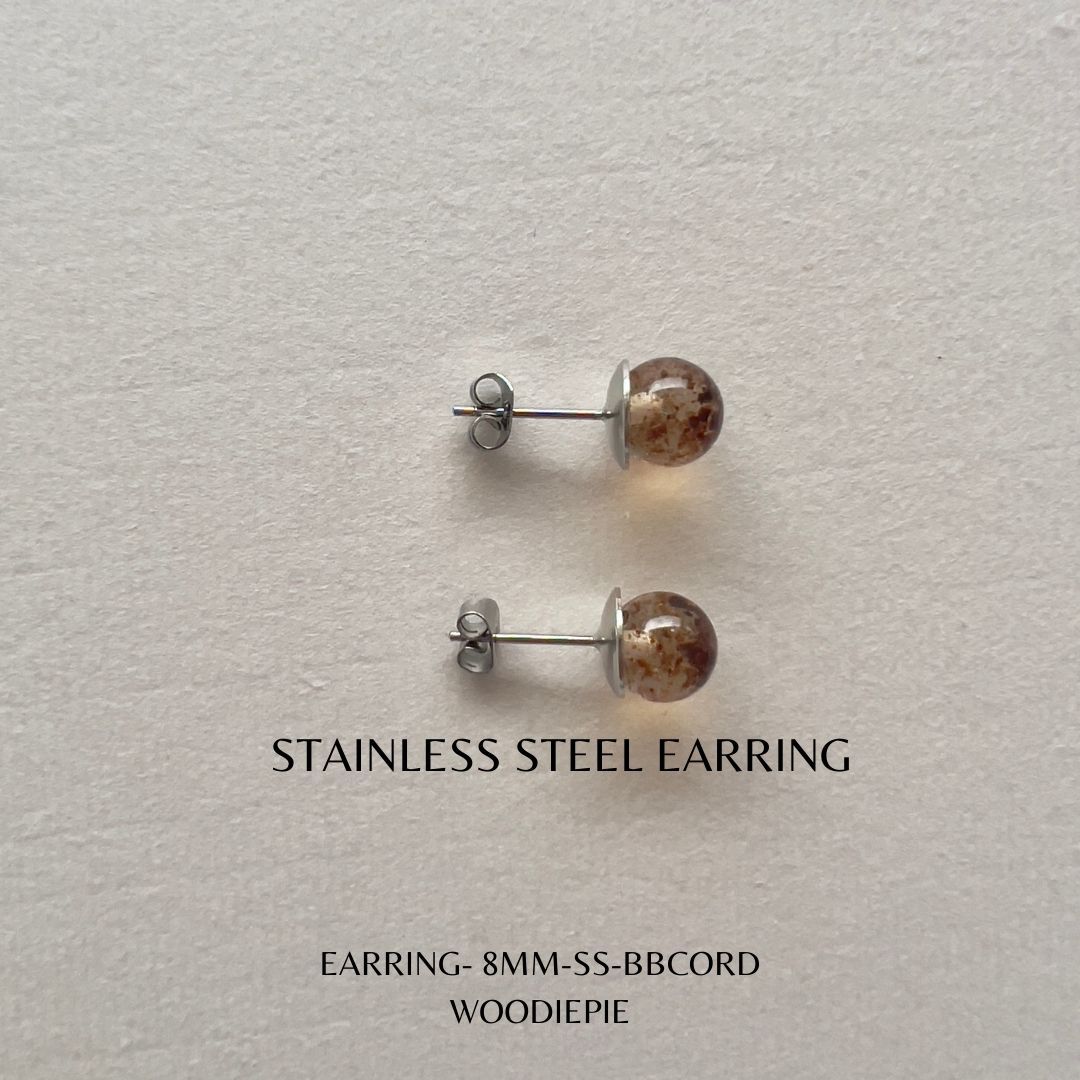 SS Earring 8mm