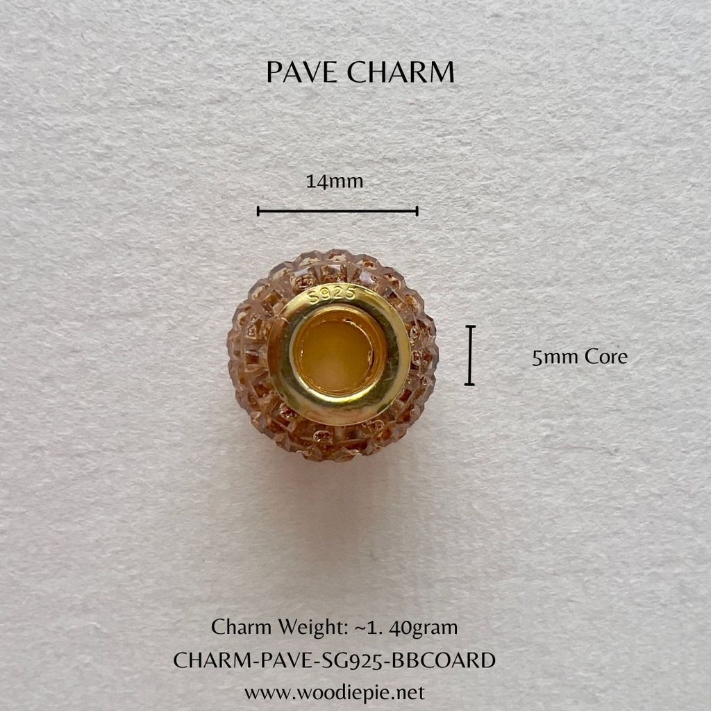Pave charm (8)