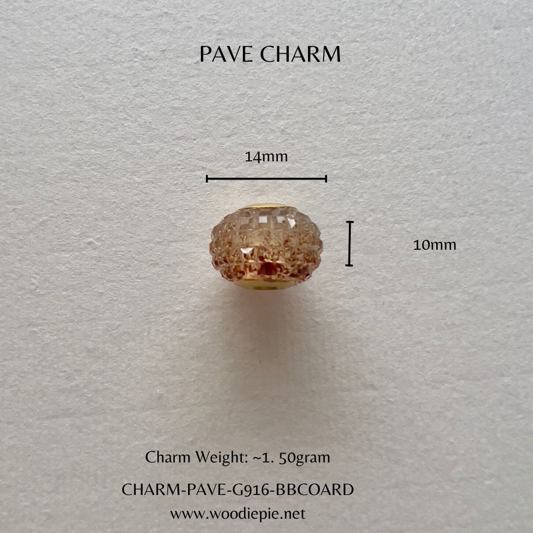 Pave charm (10)