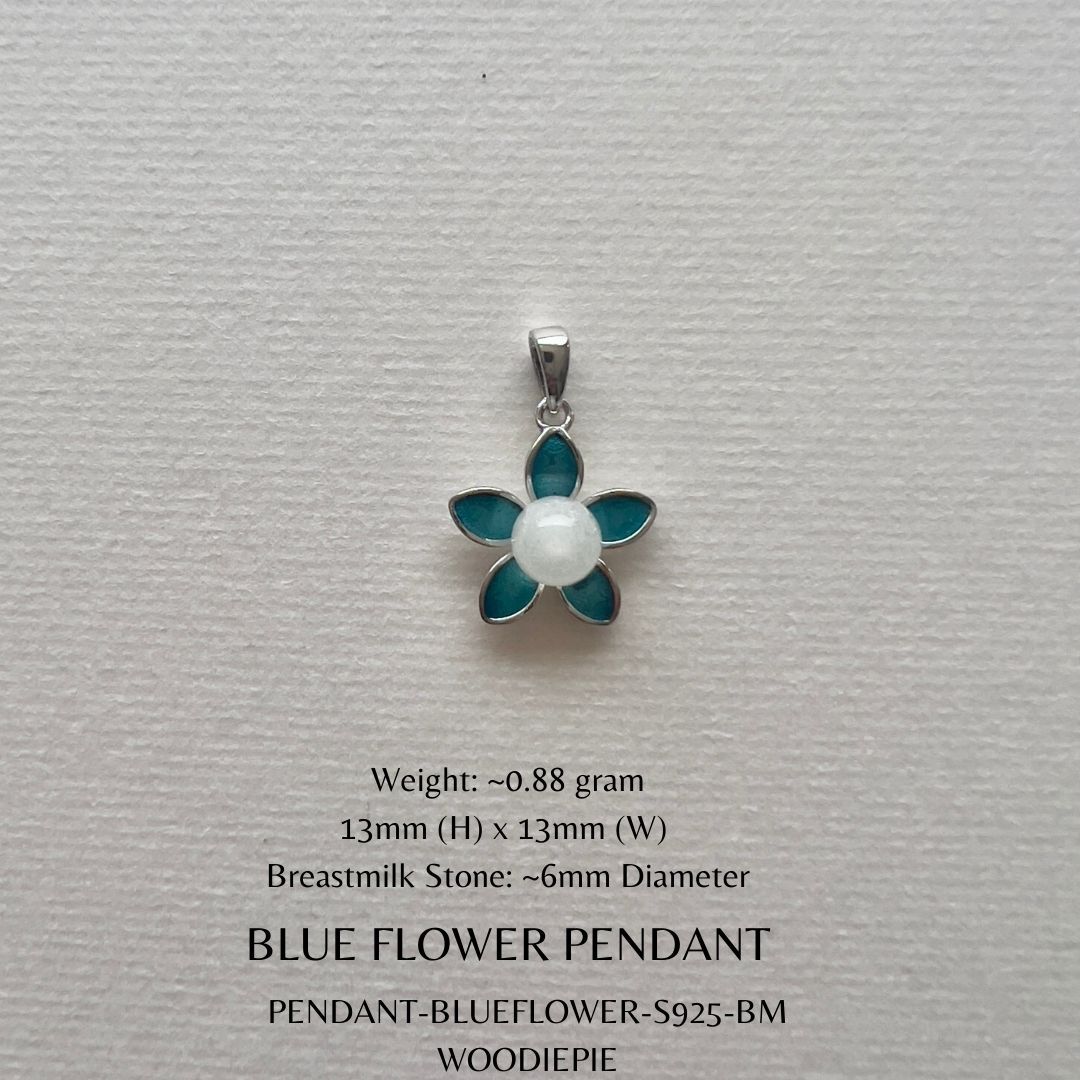 Blue Flower Earring (3)