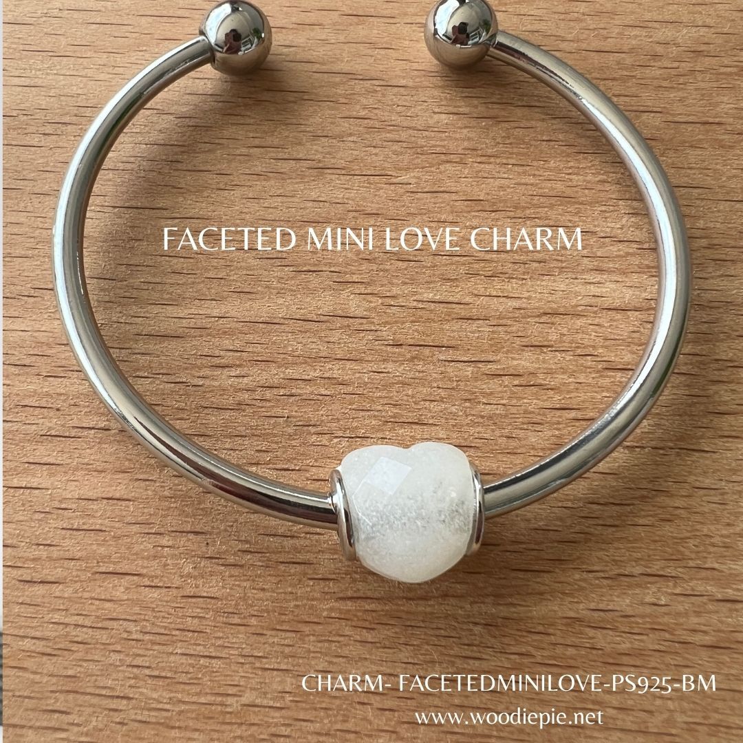 Faceted Mini Love Charm (4)