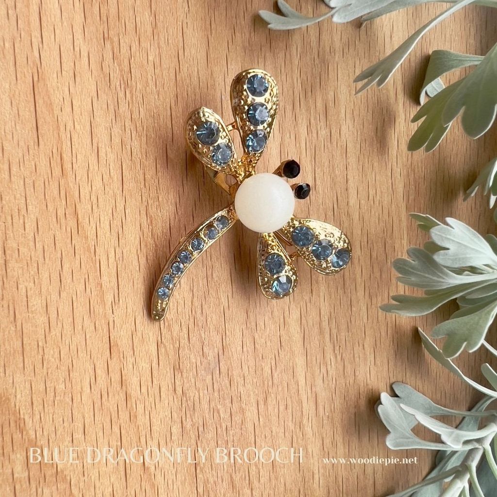 Blue Dragonfly Brooch