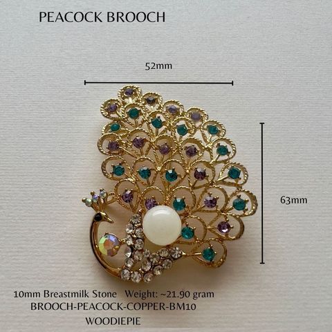 Peacock Brooch