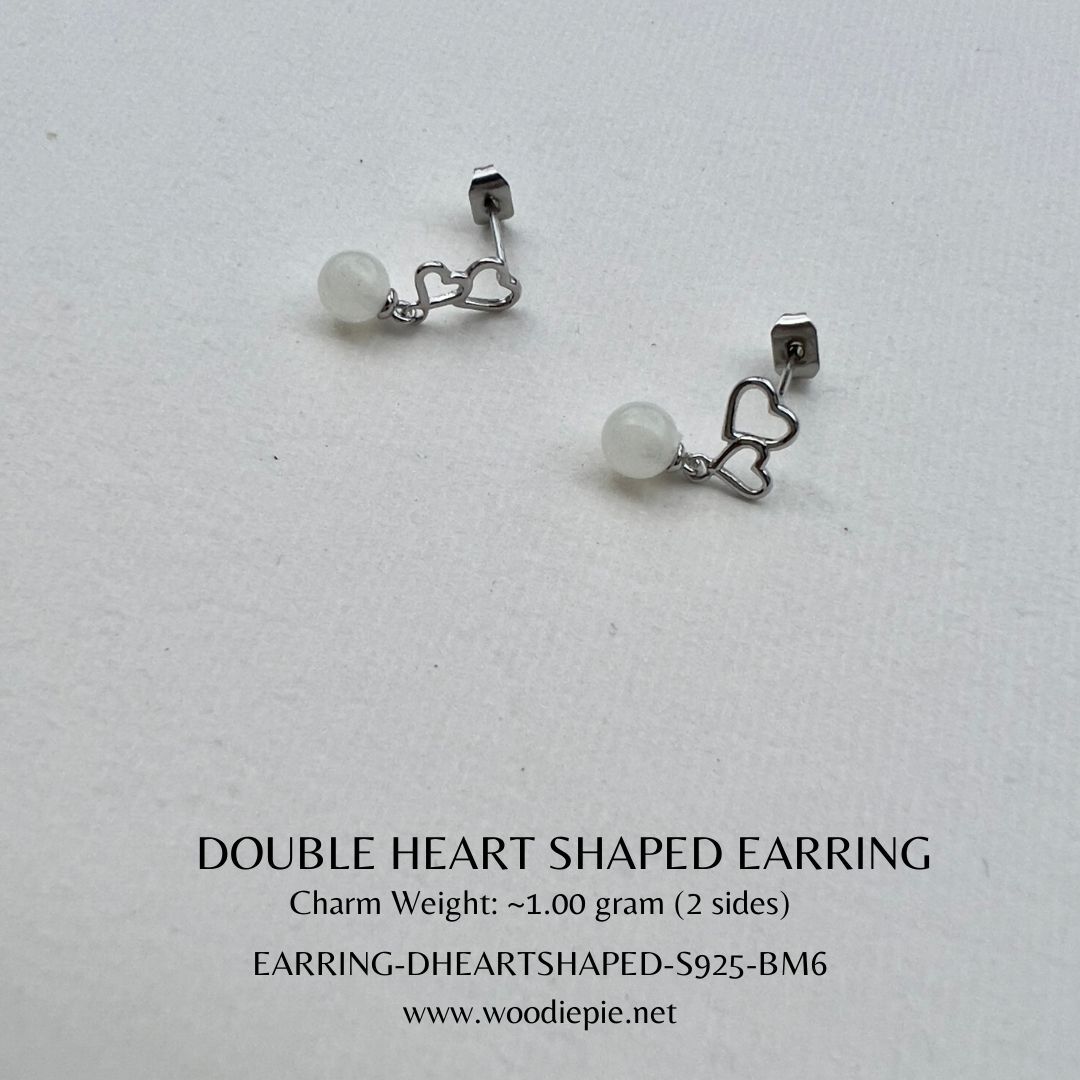 D Heart Shaped Earring