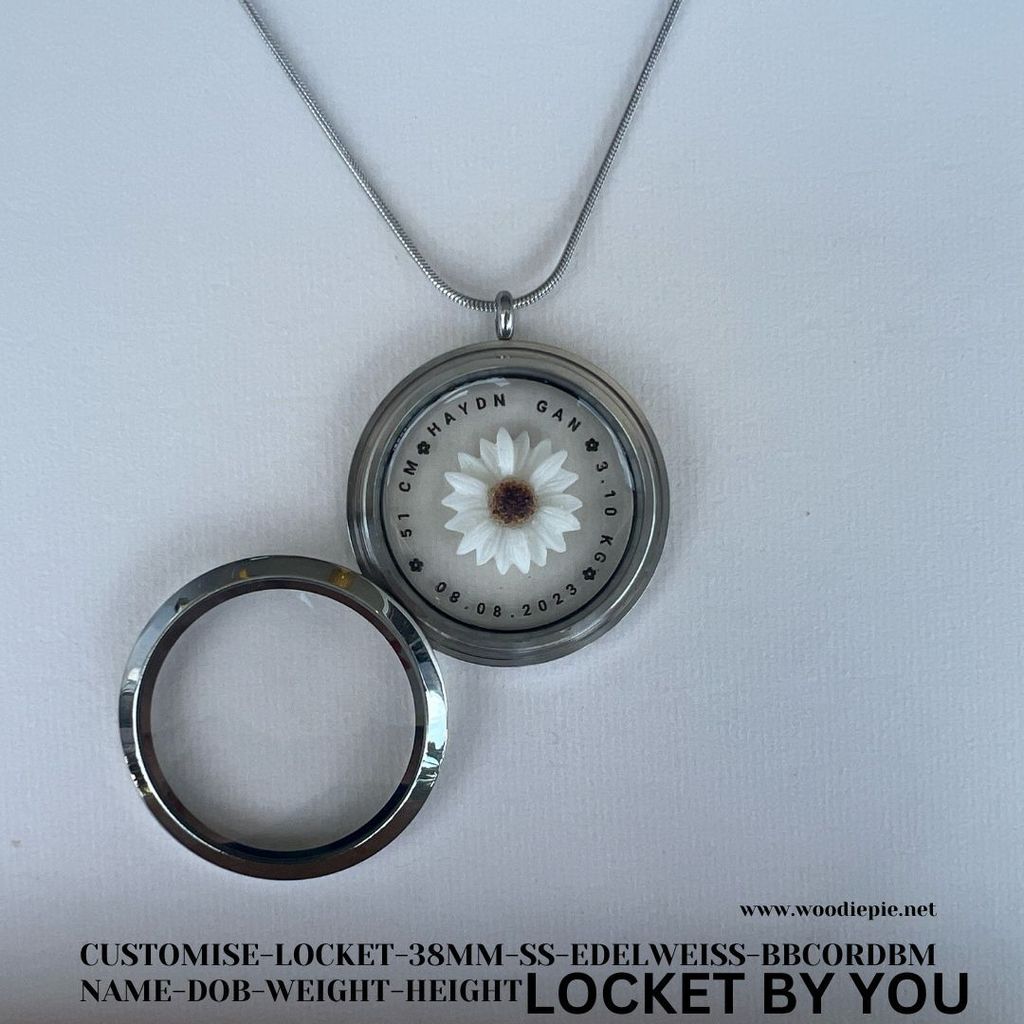 Locket baby cord bm foot silver (5)