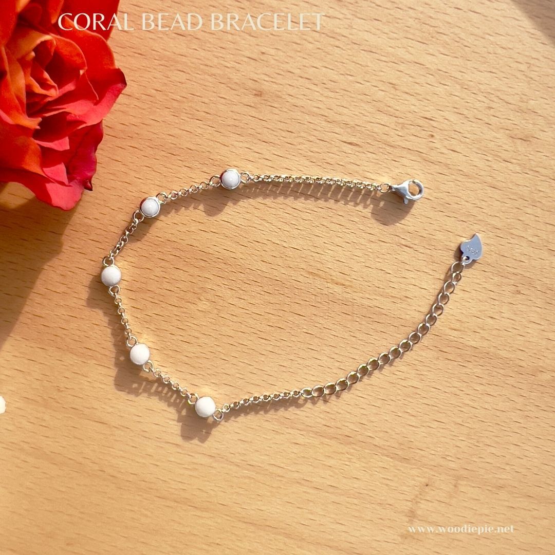 Coral Bead Bracelet (2)