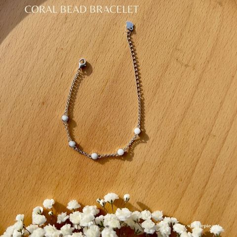 Coral Bead Bracelet