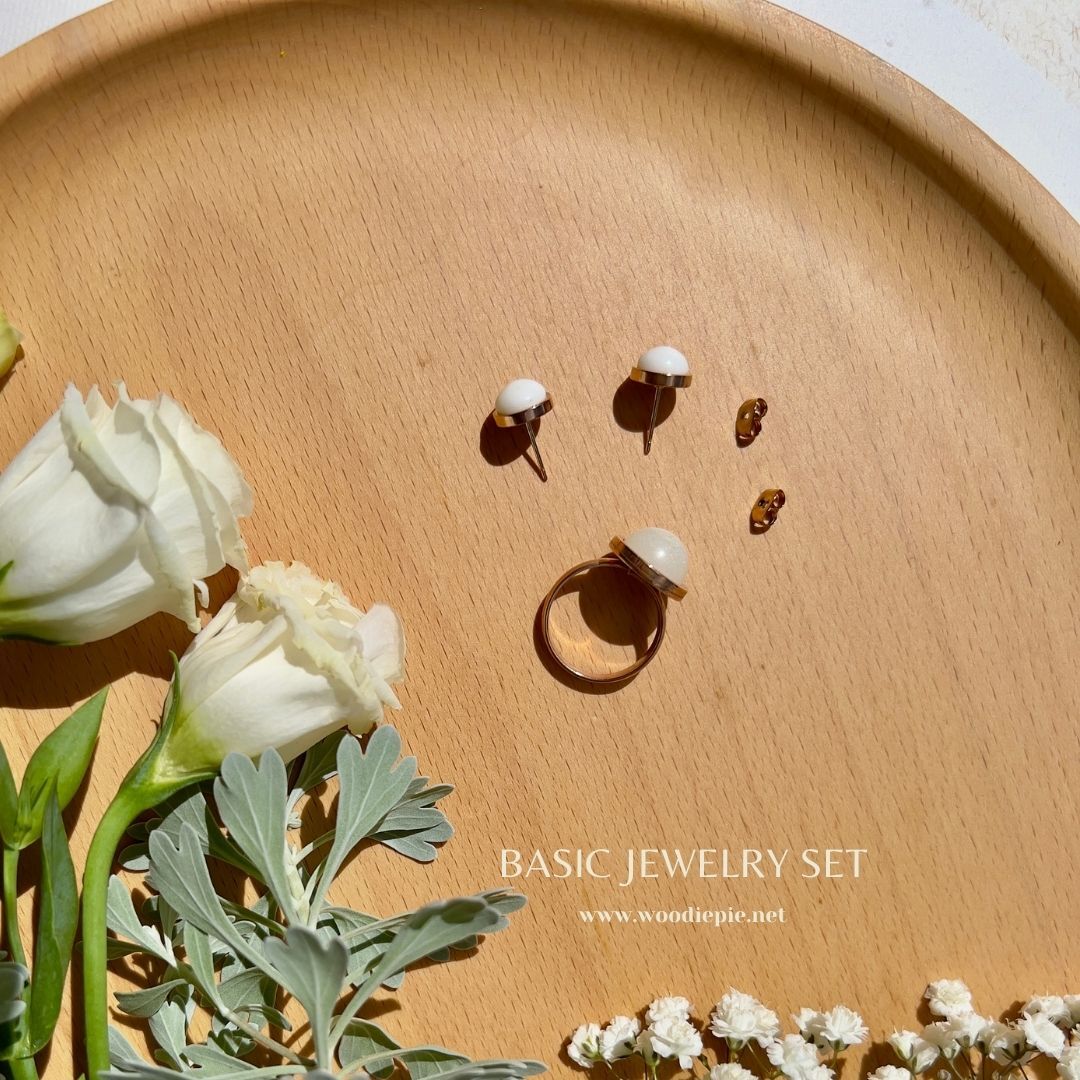 Rose Gold Earring+Ring