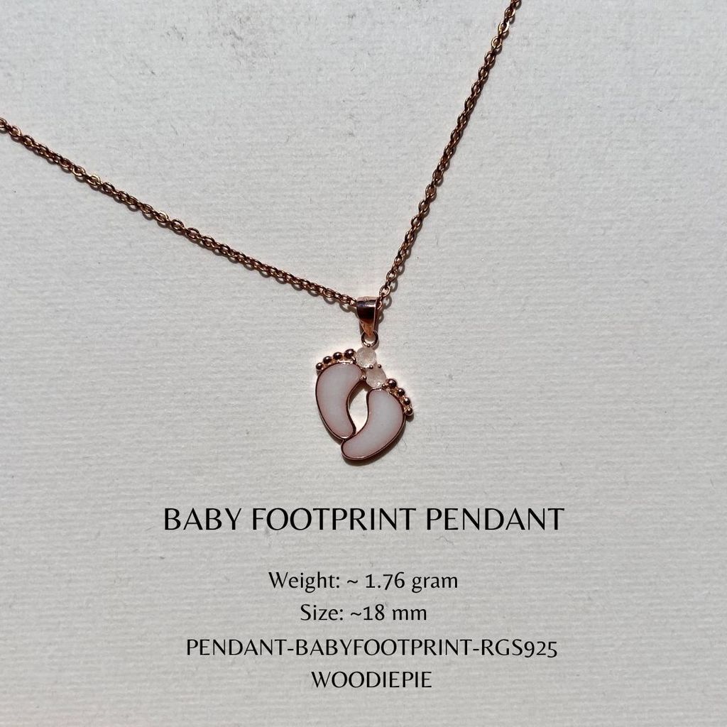 Baby Footprints Pendant (2)