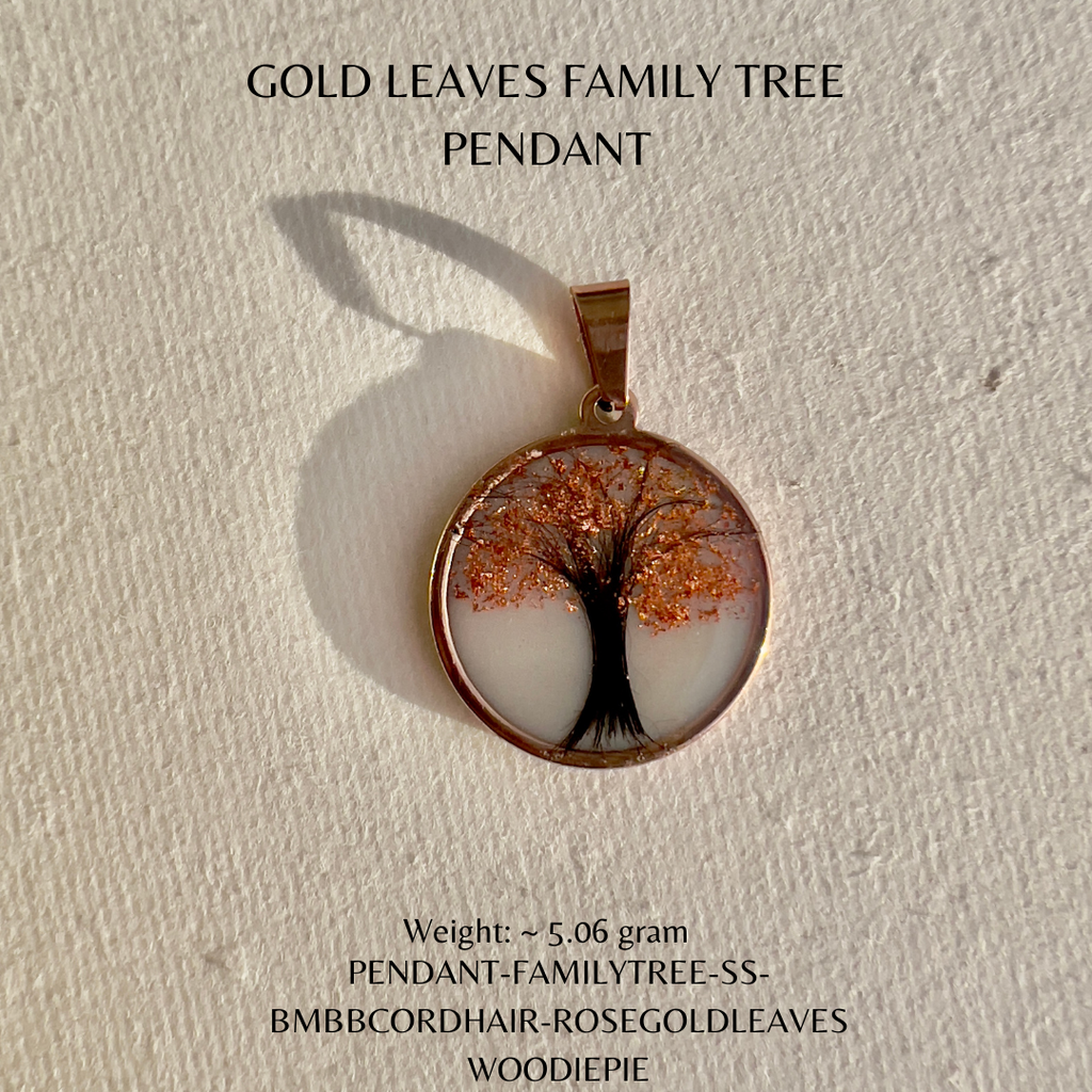 rose gold leave family tree