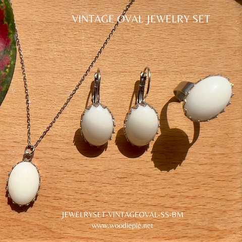 Vintage Oval Jewelry Set