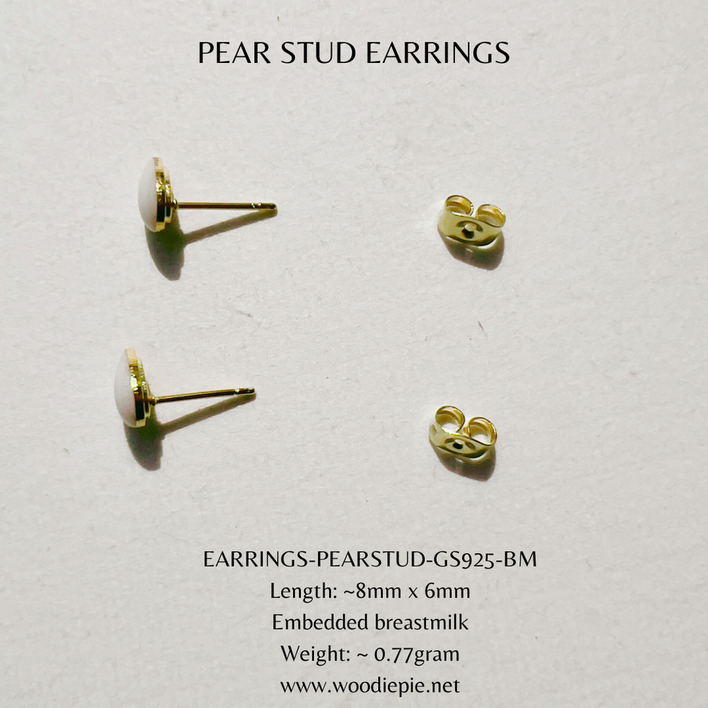Pear Stud Earrings (2)
