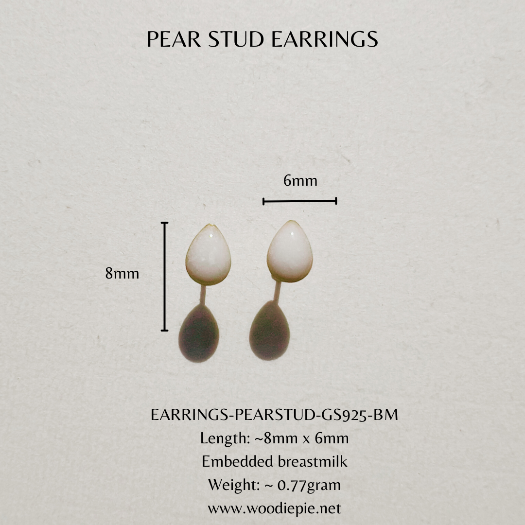 Pear Stud Earrings