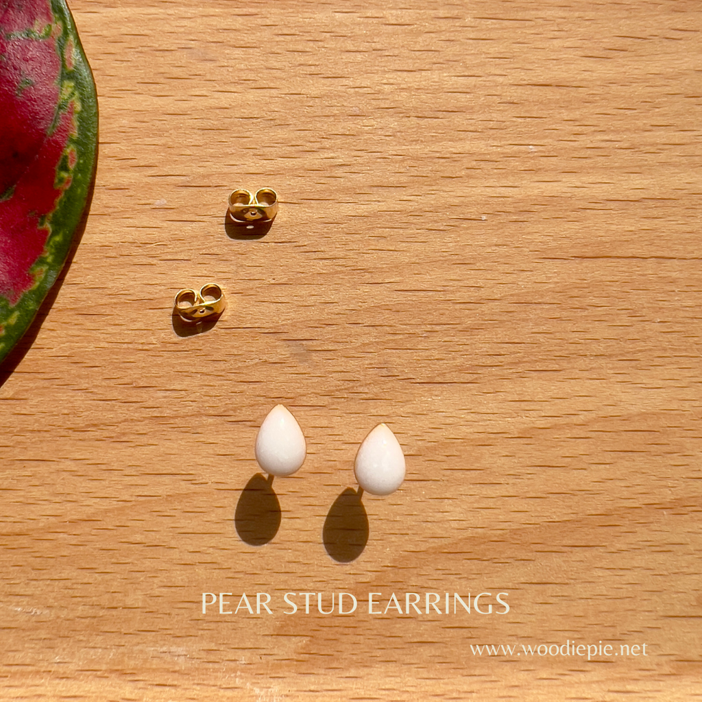 Pear Stud Earrings (4)
