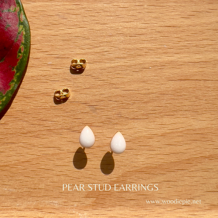 Pear Stud Earrings (4)