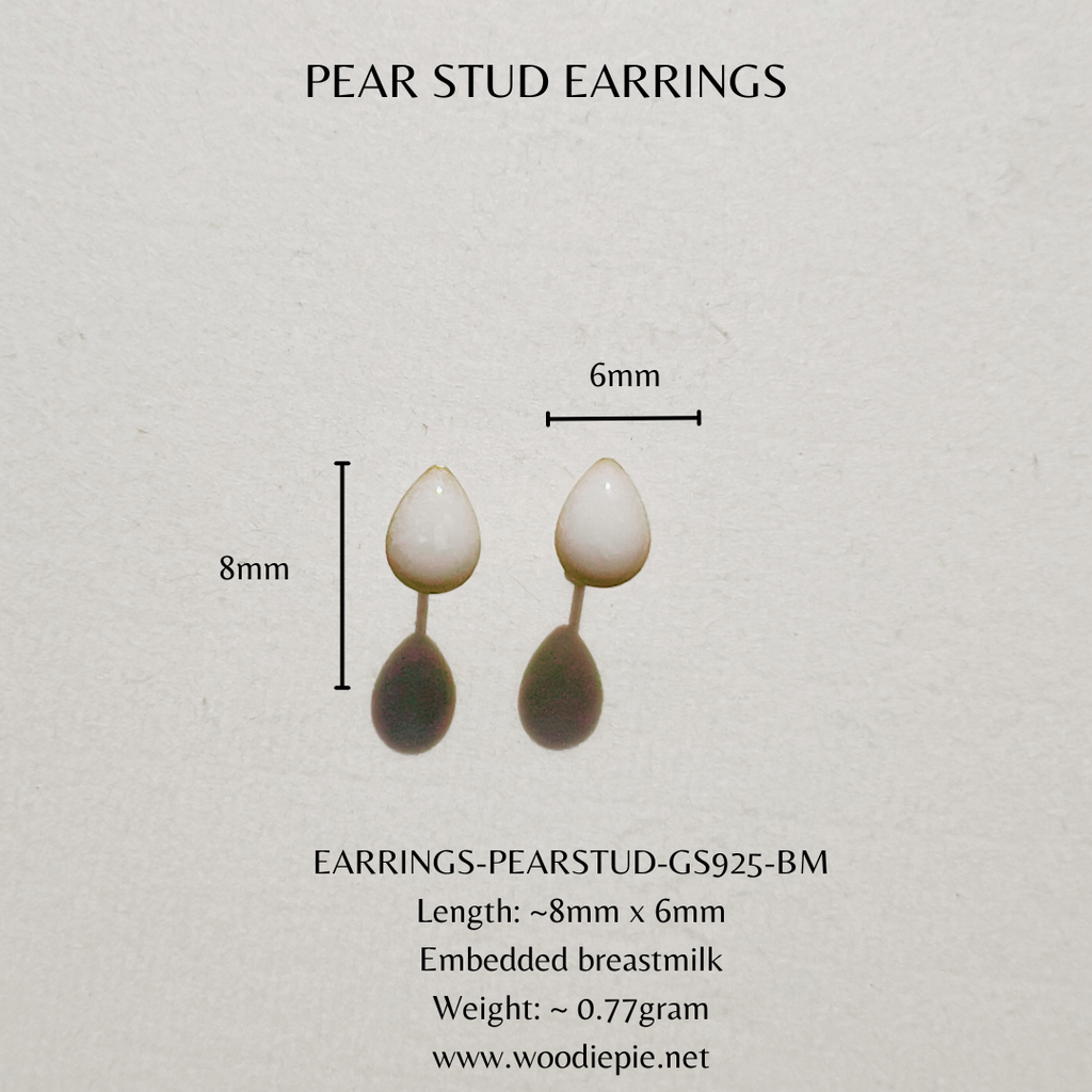 Pear Stud Earrings