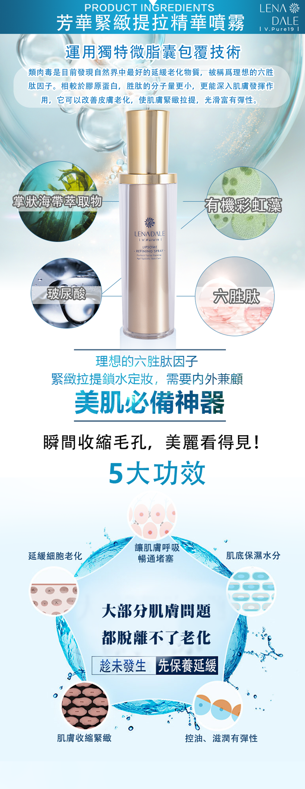 (長條版)芳華緊緻提拉精華噴霧成分功效特色