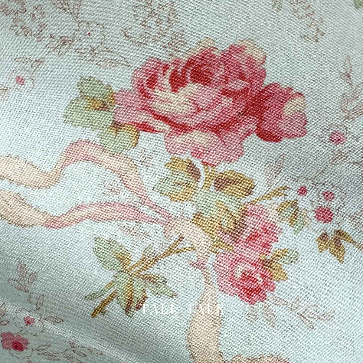 美國品牌棉布-夏洛蒂花籃-藍-Y4611-100-4