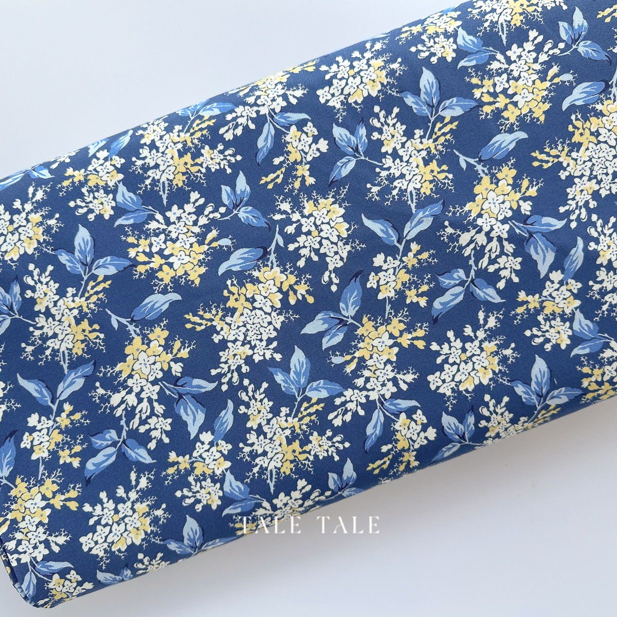 美國品牌棉布-米德爾花徑-海軍藍-R581558D-NAVY-1