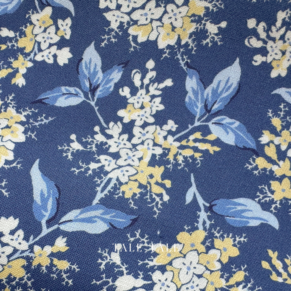 美國品牌棉布-米德爾花徑-海軍藍-R581558D-NAVY-2