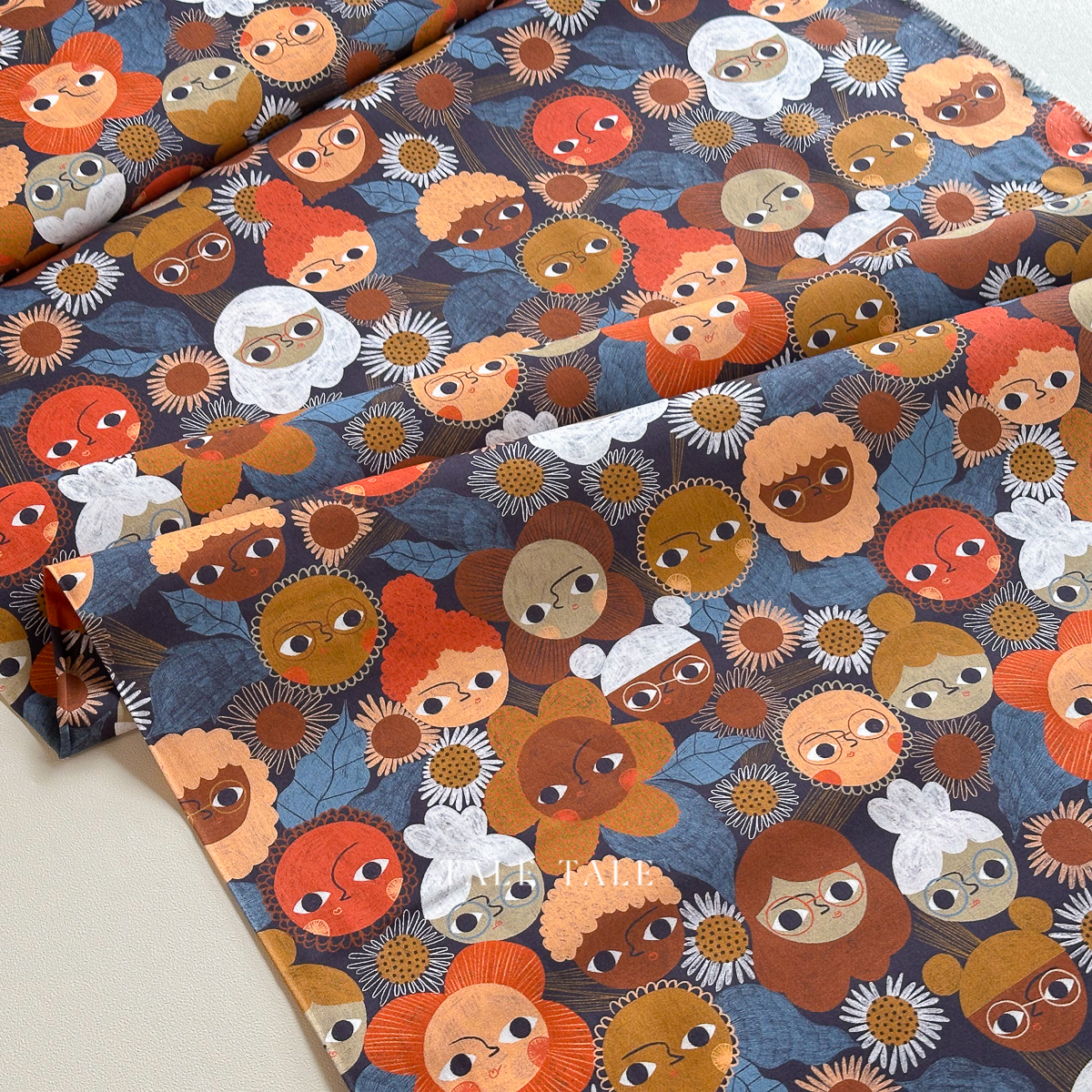 美國品牌有機棉布-花朵家族-0227251-$165半碼-2