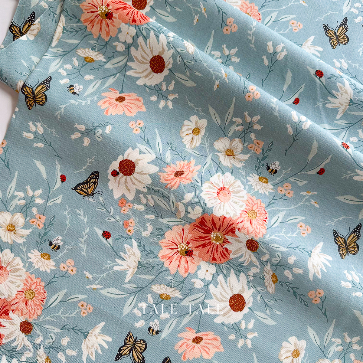 美國品牌棉布-花農-藍-20900-14-5