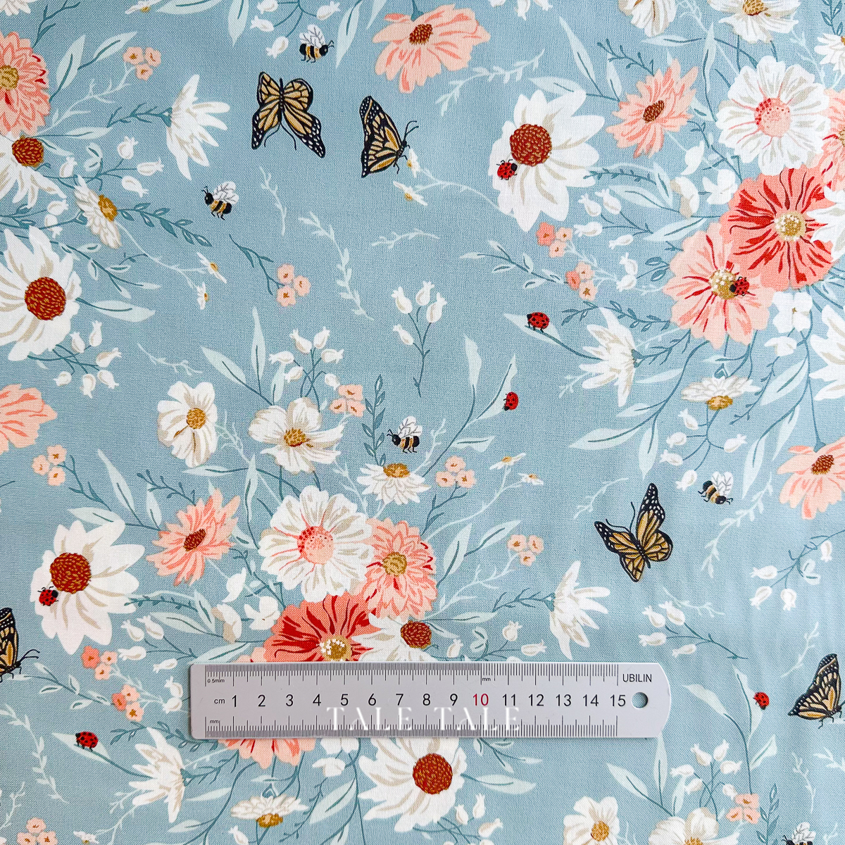 美國品牌棉布-花農-藍-20900-14-2