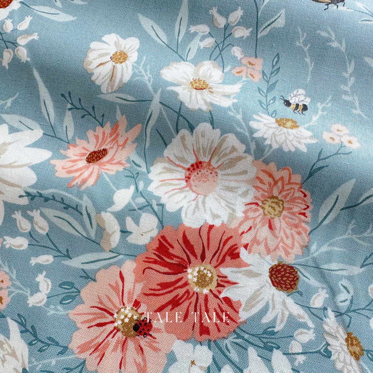 美國品牌棉布-花農-藍-20900-14-7