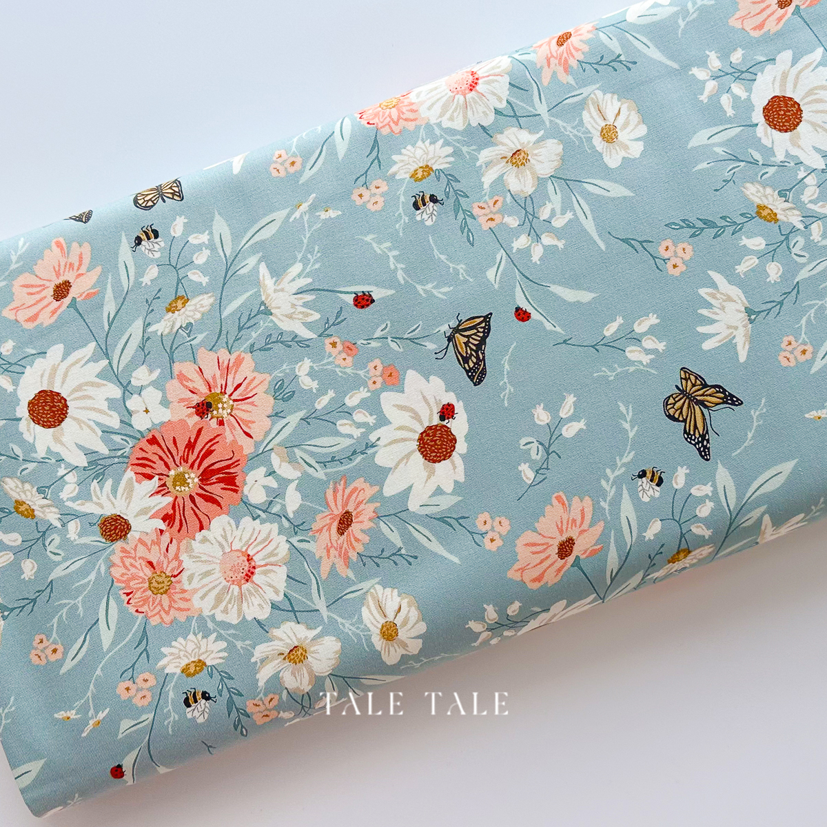 美國品牌棉布-花農-藍-20900-14-1