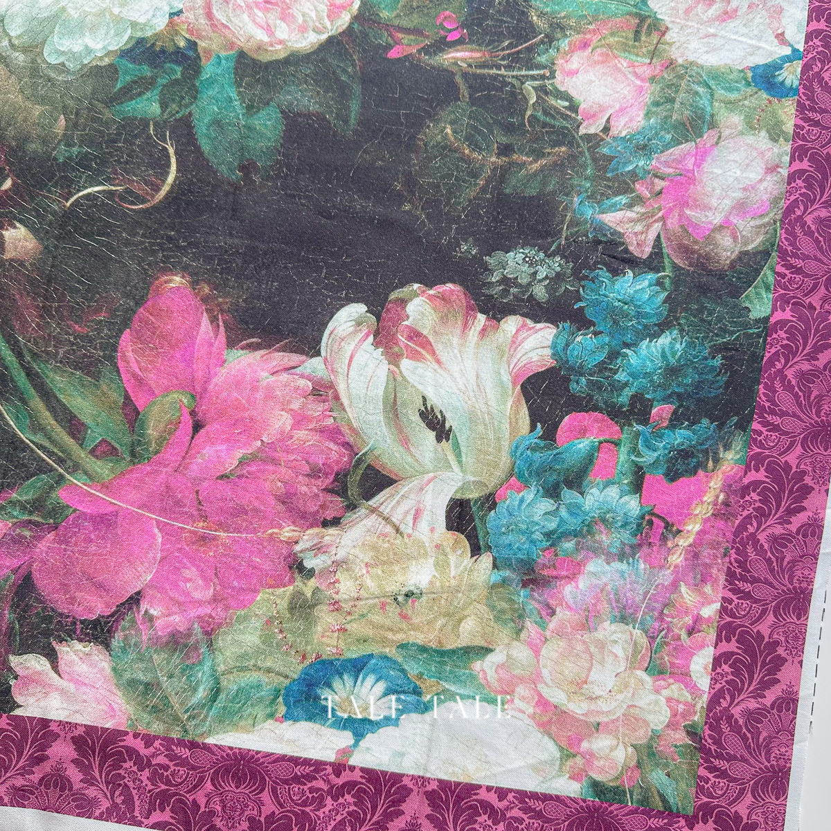 美國品牌棉布-花荷壁畫--定位布 60公分一片-DDC12414-BLAC-D-3