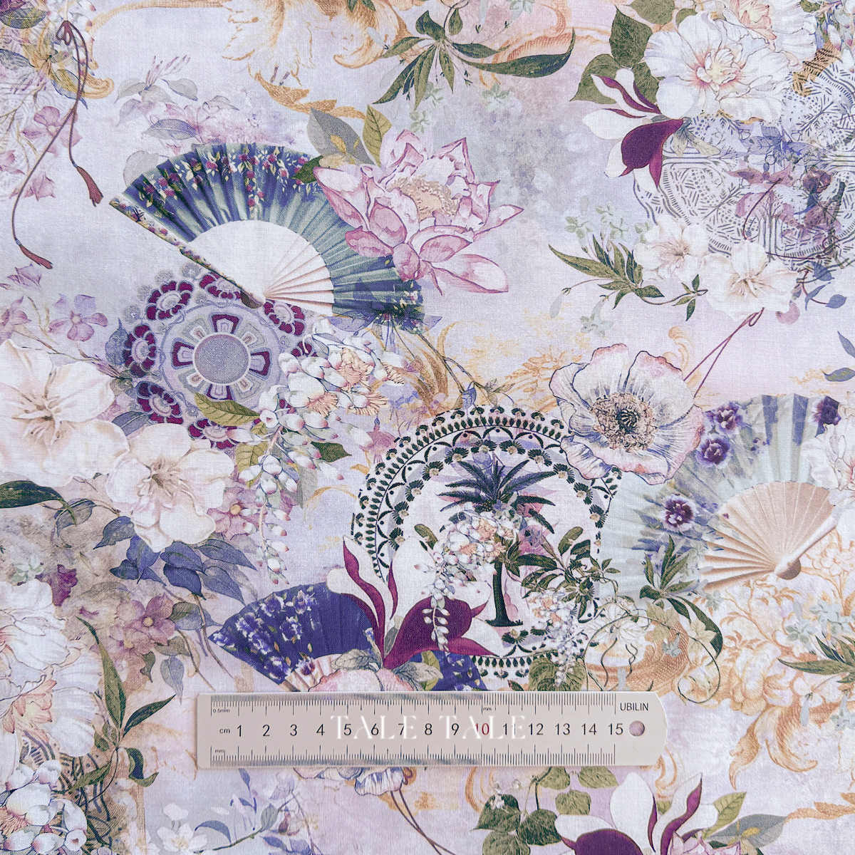 美國品牌棉布-安詳夢境-煙藍紫-SRKD-23267-245-6