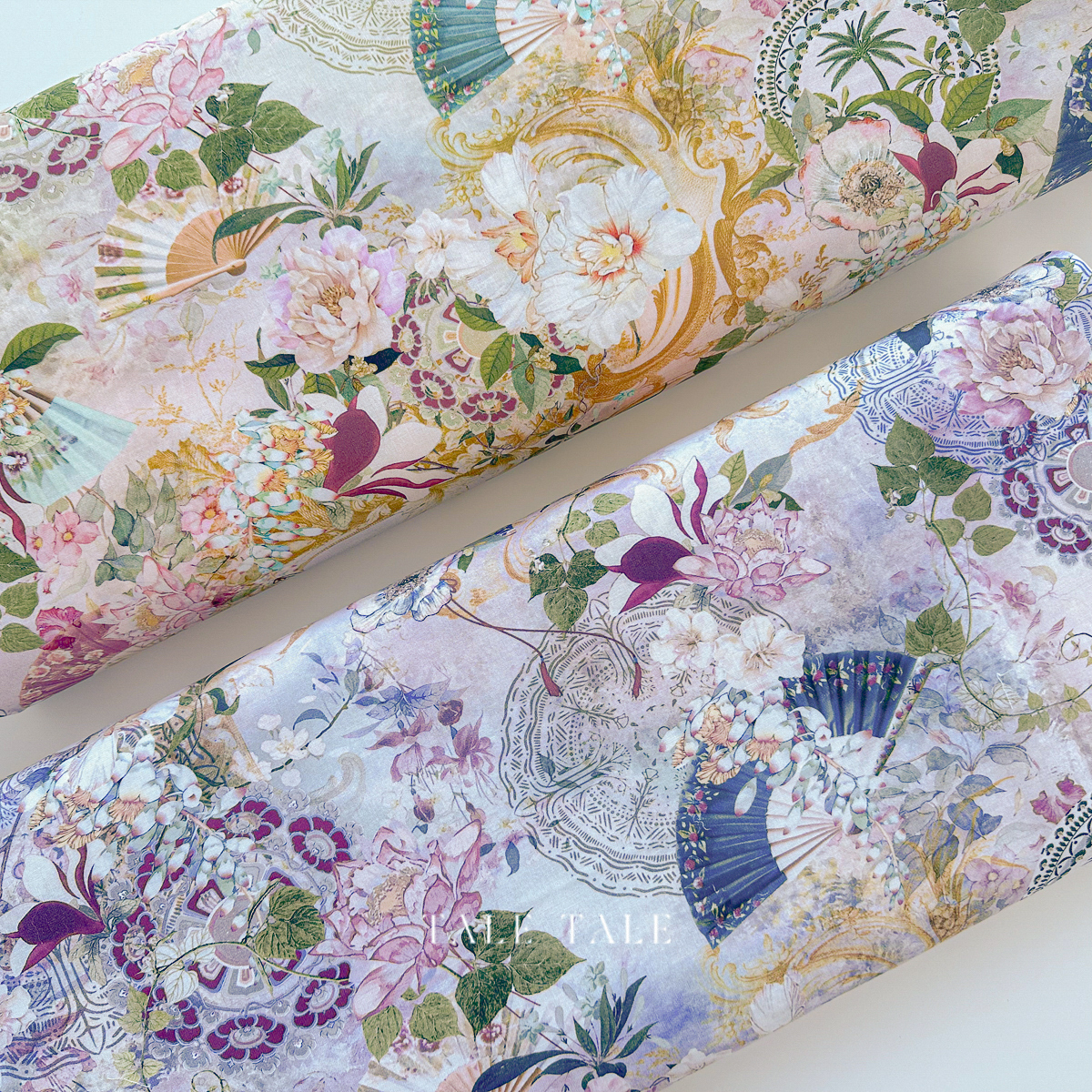 美國品牌棉布-憶琉花_懷夢繡花_安詳夢境-DM-13