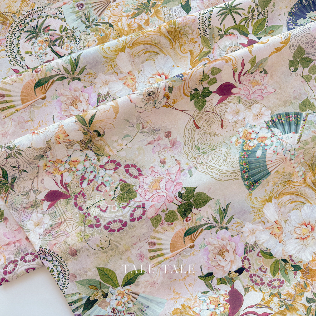 美國品牌棉布-安詳夢境-荷塘色-SRKD-23267-238-5