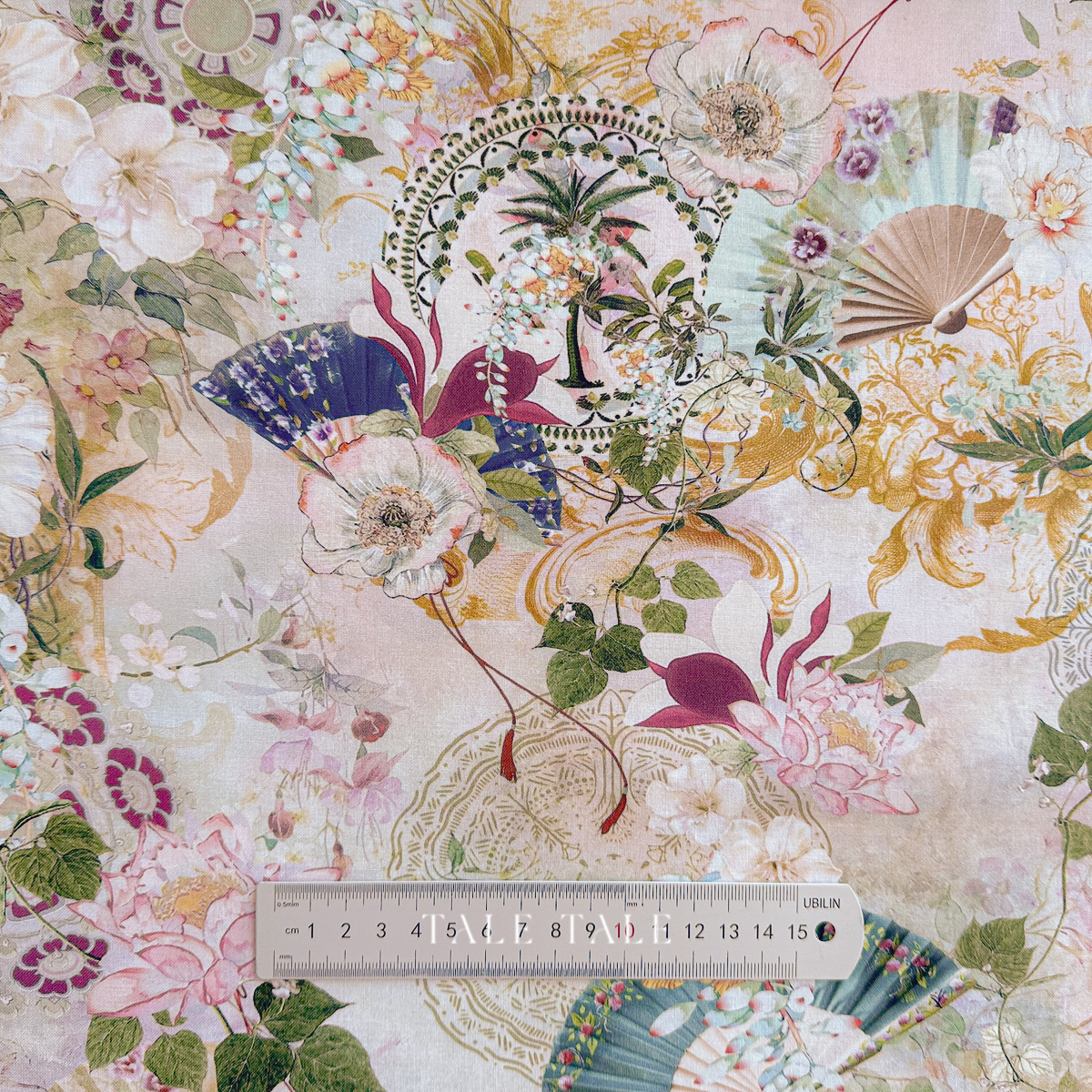 美國品牌棉布-安詳夢境-荷塘色-SRKD-23267-238-4