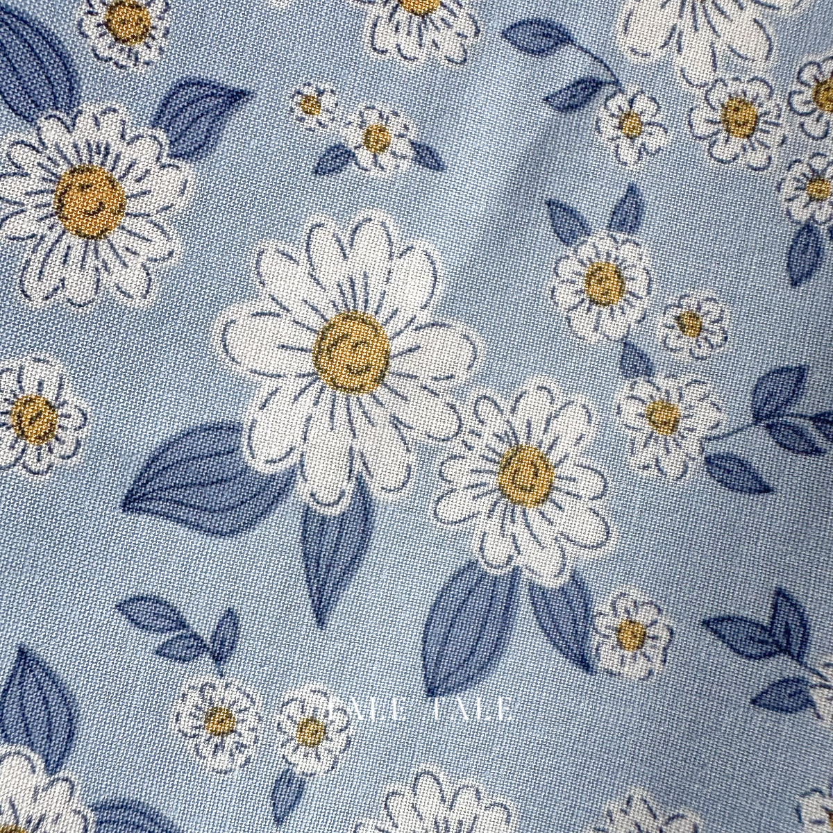 美國品牌棉布-素描小碎花-淺藍-Y4567-87-1