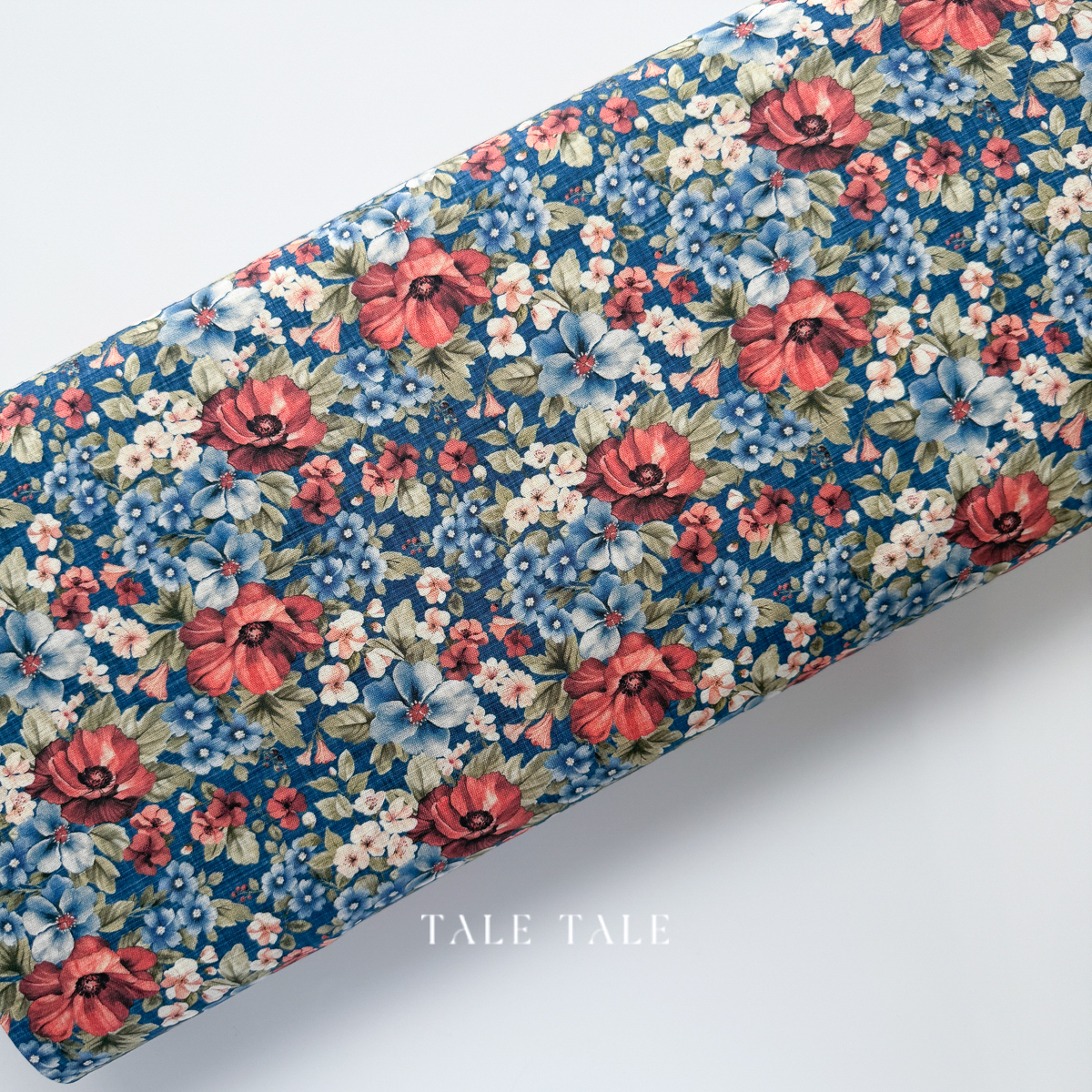 田園拼布花-藍-DP28601-48-1