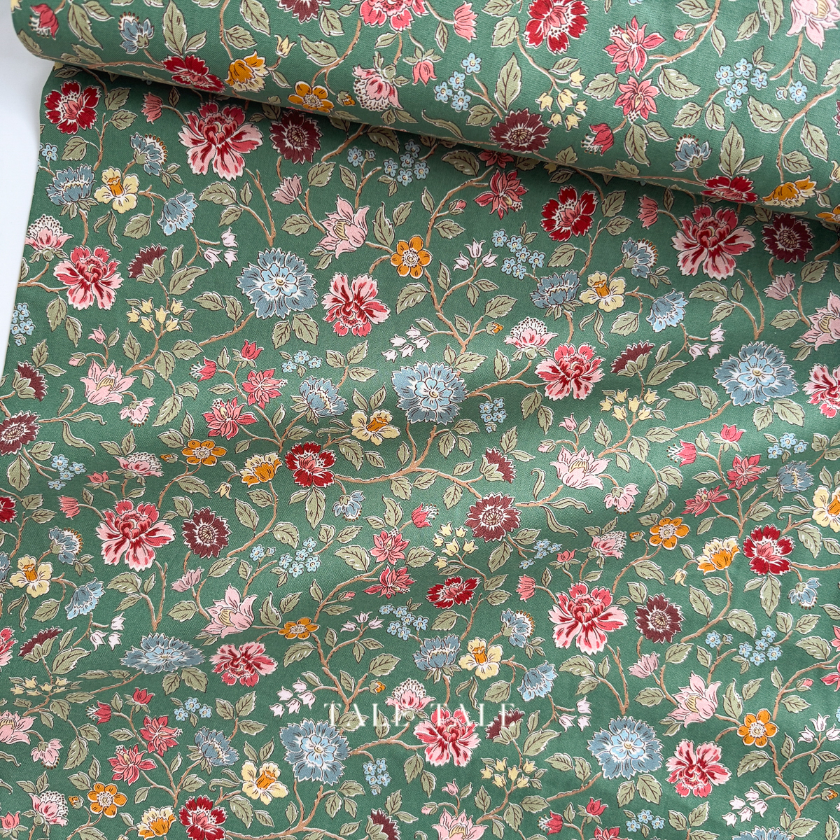 浮雕花藤-綠-C17890-GREEN-4