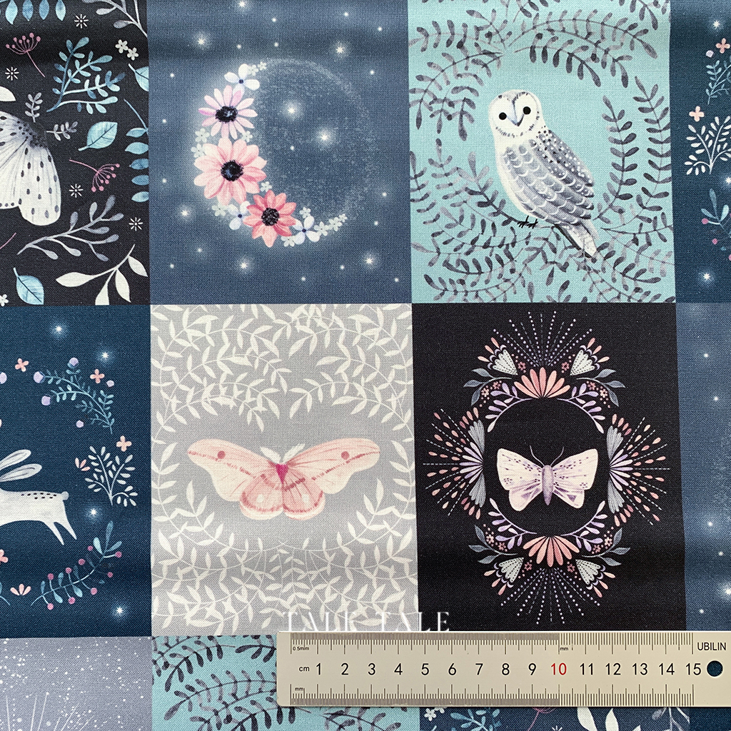 英國品牌棉布-挪威森林圖鑑-NIGHT1941-$225半碼-6