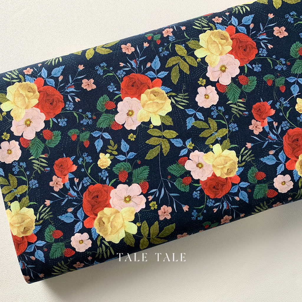 美國品牌棉布-鄉村小屋-CD1099-NAVY-$200半碼-1