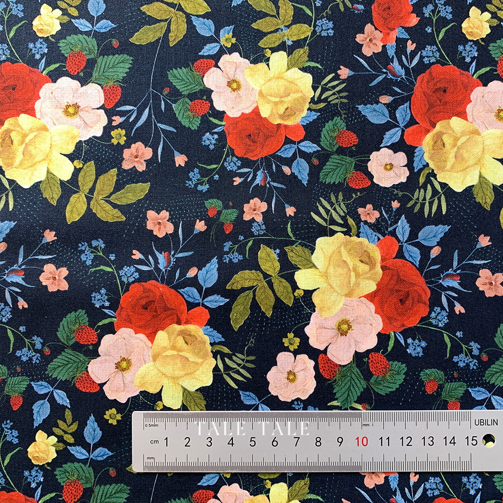 美國品牌棉布-鄉村小屋-CD1099-NAVY-$200半碼-6