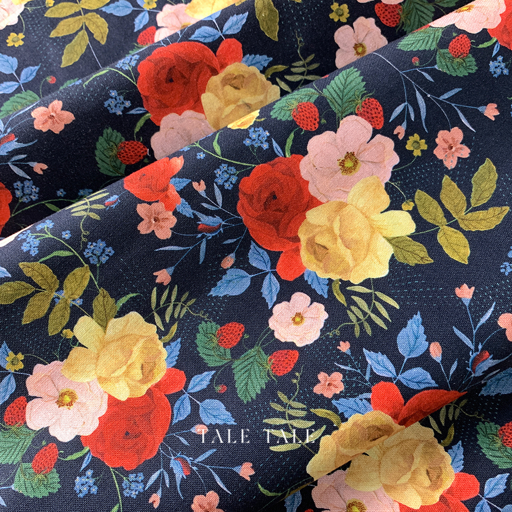 美國品牌棉布-鄉村小屋-CD1099-NAVY-$200半碼-4