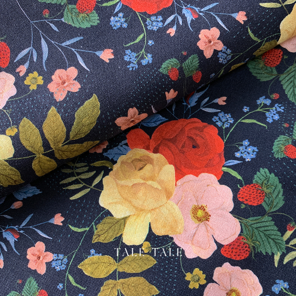 美國品牌棉布-鄉村小屋-CD1099-NAVY-$200半碼-5