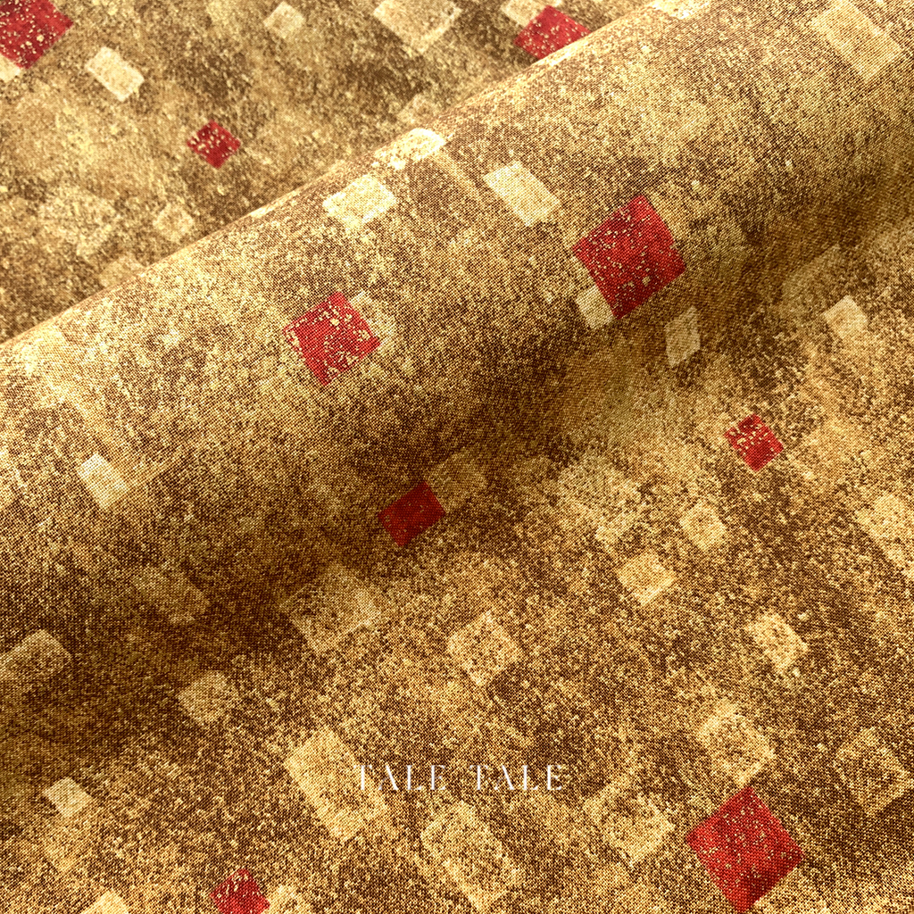 美國品牌燙金布-克林姆金磚-紅色-SRKM-17181-3-$210半碼-4