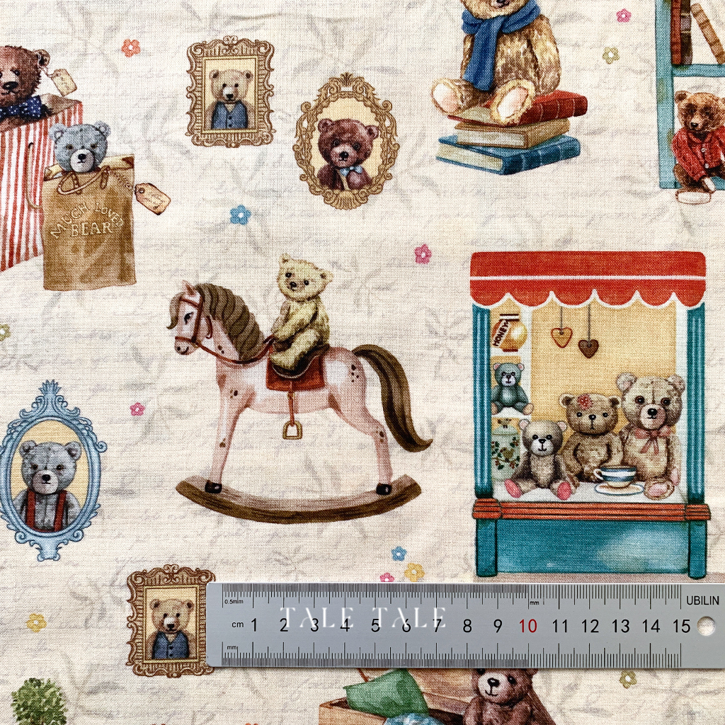 美國品牌棉布-泰迪熊玩具店-奶油-DDC10644-MULTI-D-$210半碼-7