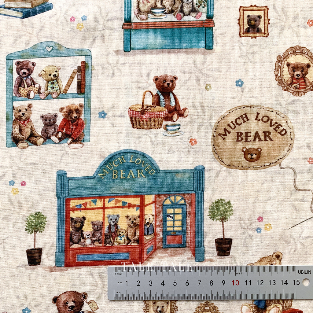 美國品牌棉布-泰迪熊玩具店-奶油-DDC10644-MULTI-D-$210半碼-6