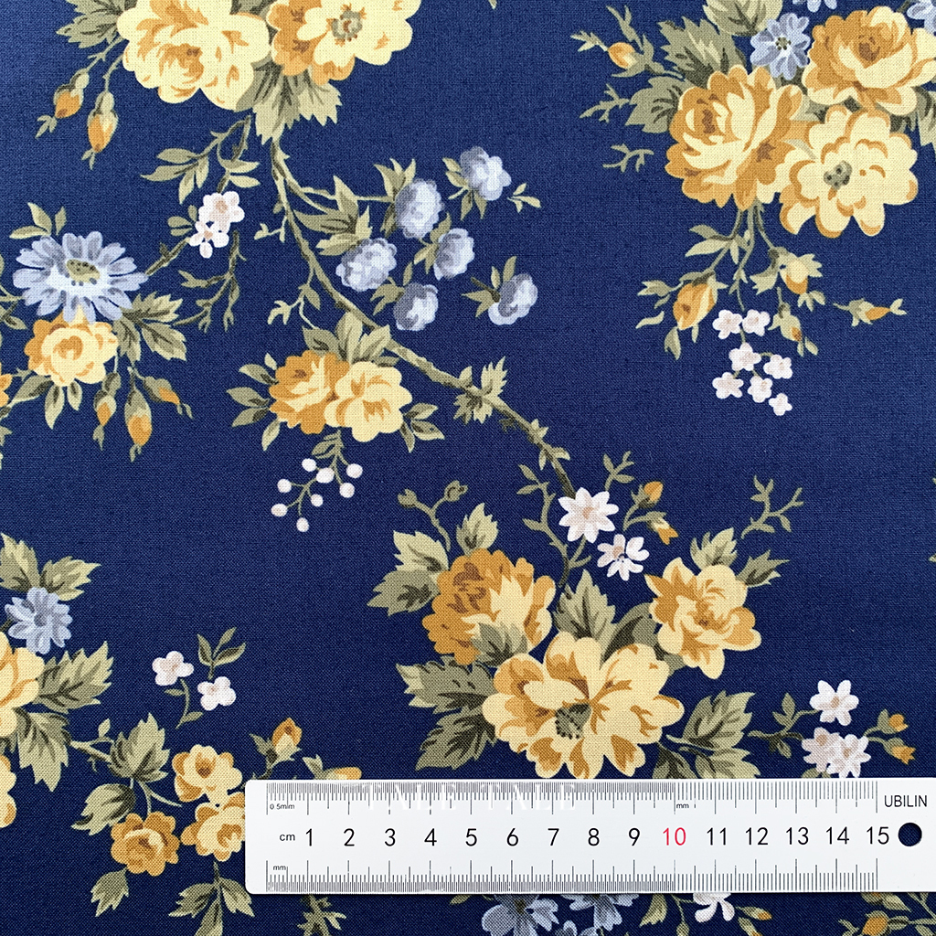 美國品牌棉布-冬霜織花-海軍藍-C11150-NAVY-$195半碼-6